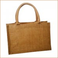 Medium Jute Shopper with Cotton Webbing Handles 